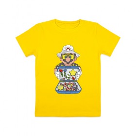 Детская футболка хлопок с принтом Марио в Курске, 100% хлопок | круглый вырез горловины, полуприлегающий силуэт, длина до линии бедер | бонусы | грибы | денди | звезда | игра | молоток | перо | сега | цветы | чемодан | яйцо