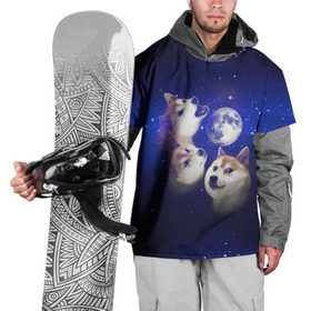 Накидка на куртку 3D с принтом Космопес Хатико в Курске, 100% полиэстер |  | Тематика изображения на принте: акита ину | взгляд | голова | звезды | космос | лай | луна | мем | пасть | пес | собака | хатико