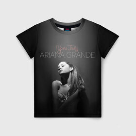Детская футболка 3D с принтом Ariana Grande в Курске, 100% гипоаллергенный полиэфир | прямой крой, круглый вырез горловины, длина до линии бедер, чуть спущенное плечо, ткань немного тянется | ariana grande
