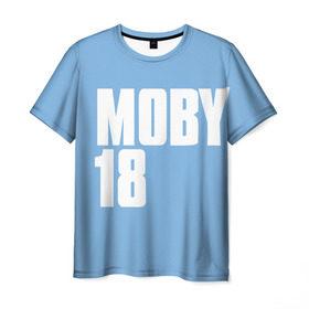 Мужская футболка 3D с принтом Moby в Курске, 100% полиэфир | прямой крой, круглый вырез горловины, длина до линии бедер | Тематика изображения на принте: moby | моби