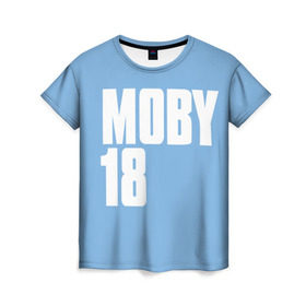 Женская футболка 3D с принтом Moby в Курске, 100% полиэфир ( синтетическое хлопкоподобное полотно) | прямой крой, круглый вырез горловины, длина до линии бедер | Тематика изображения на принте: moby | моби