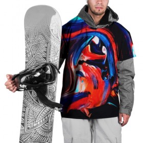 Накидка на куртку 3D с принтом Узоры красок в Курске, 100% полиэстер |  | Тематика изображения на принте: абстракция | потертость | размытые | текстуры | цветные | яркие