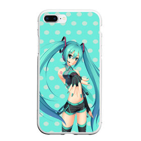 Чехол для iPhone 7Plus/8 Plus матовый с принтом Hatsune Miku в Курске, Силикон | Область печати: задняя сторона чехла, без боковых панелей | anime | hatsune miku | vokaloid | аниме | арт | вокалоид | девyшка | хатсуне мику