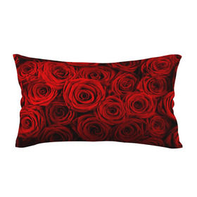 Подушка 3D антистресс с принтом Красные розы в Курске, наволочка — 100% полиэстер, наполнитель — вспененный полистирол | состоит из подушки и наволочки на молнии | букет | красный | розы | цветы