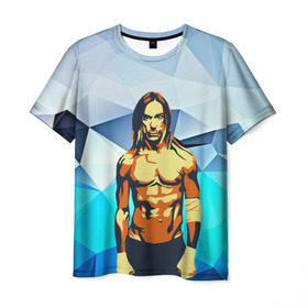 Мужская футболка 3D с принтом iggy pop в Курске, 100% полиэфир | прямой крой, круглый вырез горловины, длина до линии бедер | fatality | kismet | rock | rock and roll | игги поп