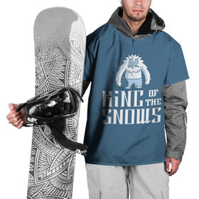 Накидка на куртку 3D с принтом Король снегов в Курске, 100% полиэстер |  | king of the snow | snowboard | король снегов | снежный человек | сноуборд