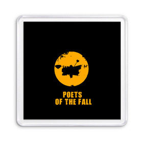 Магнит 55*55 с принтом poets of the fall в Курске, Пластик | Размер: 65*65 мм; Размер печати: 55*55 мм | poets of the fall | rock | альтернатива | музыка | поэты | рок | фины