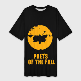 Платье-футболка 3D с принтом poets of the fall в Курске,  |  | poets of the fall | rock | альтернатива | музыка | поэты | рок | фины