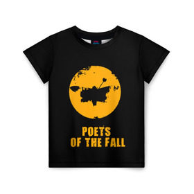 Детская футболка 3D с принтом poets of the fall в Курске, 100% гипоаллергенный полиэфир | прямой крой, круглый вырез горловины, длина до линии бедер, чуть спущенное плечо, ткань немного тянется | poets of the fall | rock | альтернатива | музыка | поэты | рок | фины
