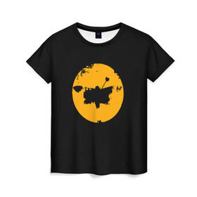 Женская футболка 3D с принтом POTF(LOGO BAND) в Курске, 100% полиэфир ( синтетическое хлопкоподобное полотно) | прямой крой, круглый вырез горловины, длина до линии бедер | poets of the fall | rock | альтернатива | музыка | поэты | рок | фины
