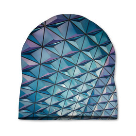Шапка 3D с принтом Текстура Polygonal в Курске, 100% полиэстер | универсальный размер, печать по всей поверхности изделия | polygon | абстракция | текстура