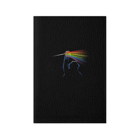 Обложка для паспорта матовая кожа с принтом Pink Floyd Cookie Monster в Курске, натуральная матовая кожа | размер 19,3 х 13,7 см; прозрачные пластиковые крепления | Тематика изображения на принте: монстр | печеньки | улица сезам