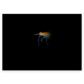 Поздравительная открытка с принтом Pink Floyd Cookie Monster в Курске, 100% бумага | плотность бумаги 280 г/м2, матовая, на обратной стороне линовка и место для марки
 | Тематика изображения на принте: монстр | печеньки | улица сезам