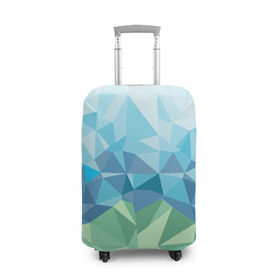 Чехол для чемодана 3D с принтом URAL polygonal в Курске, 86% полиэфир, 14% спандекс | двустороннее нанесение принта, прорези для ручек и колес | polygonal | yaaydesign | екатеринбург | поли | полигональный | россия | урал