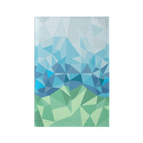 Обложка для паспорта матовая кожа с принтом URAL polygonal в Курске, натуральная матовая кожа | размер 19,3 х 13,7 см; прозрачные пластиковые крепления | polygonal | yaaydesign | екатеринбург | поли | полигональный | россия | урал