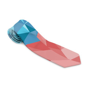 Галстук 3D с принтом RUSSIA YAAY в Курске, 100% полиэстер | Длина 148 см; Плотность 150-180 г/м2 | Тематика изображения на принте: yaaydesign |   polygonal | полигоны | россия