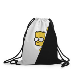 Рюкзак-мешок 3D с принтом Барт в Курске, 100% полиэстер | плотность ткани — 200 г/м2, размер — 35 х 45 см; лямки — толстые шнурки, застежка на шнуровке, без карманов и подкладки | барт | гомер | симпсоны