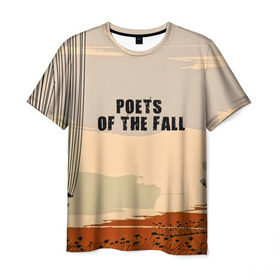 Мужская футболка 3D с принтом poets of the fall в Курске, 100% полиэфир | прямой крой, круглый вырез горловины, длина до линии бедер | poets of the fall | rock | альтернатива | музыка | поэты | рок | фины
