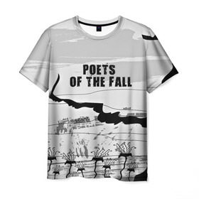 Мужская футболка 3D с принтом Poets of the fall в Курске, 100% полиэфир | прямой крой, круглый вырез горловины, длина до линии бедер | poets of the fall | rock | альтернатива | музыка | поэты | рок | фины