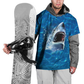 Накидка на куртку 3D с принтом Пасть акулы в Курске, 100% полиэстер |  | Тематика изображения на принте: акула | атака | белая | брызги | вода | волны | зубы | капли | море | океан | опасность | синяя | челюсти | эффект