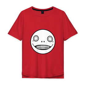 Мужская футболка хлопок Oversize с принтом Nier automata в Курске, 100% хлопок | свободный крой, круглый ворот, “спинка” длиннее передней части | nier automata