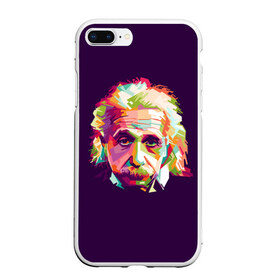 Чехол для iPhone 7Plus/8 Plus матовый с принтом Альберт Эйнштейн в Курске, Силикон | Область печати: задняя сторона чехла, без боковых панелей | Тематика изображения на принте: albert einstein | идея | интеллект | искусство | наука | открытие | прикол | профессор | ум | учёный | юмор
