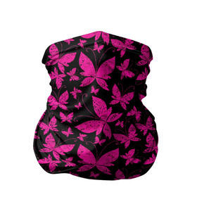 Бандана-труба 3D с принтом Розовые бабочки в Курске, 100% полиэстер, ткань с особыми свойствами — Activecool | плотность 150‒180 г/м2; хорошо тянется, но сохраняет форму | butterflies | pink | бабочки | красота | крылья | нежность | орнамент | розовый | узор