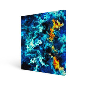 Холст квадратный с принтом Frozen abstraction в Курске, 100% ПВХ |  | 3d | абстракция | волны | другие | краска | линии | оптические | полосы | прикольные | разводы | узоры | фрактал | цветные | яркие