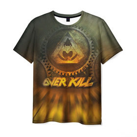 Мужская футболка 3D с принтом Overkill 2 в Курске, 100% полиэфир | прямой крой, круглый вырез горловины, длина до линии бедер | overkill