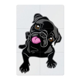 Магнитный плакат 2Х3 с принтом Забавный мопсик в Курске, Полимерный материал с магнитным слоем | 6 деталей размером 9*9 см | Тематика изображения на принте: animal | dog | pet | pug | puppy | арт | животные | милые | мопс | пес | собаки | французский бульдог