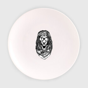 Тарелка с принтом Лев растаман в Курске, фарфор | диаметр - 210 мм
диаметр для нанесения принта - 120 мм | reggae | бандана | брейды | дреды | музыка | наушники | очки | платок | повязка | регги