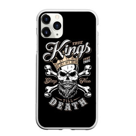 Чехол для iPhone 11 Pro матовый с принтом Kings death в Курске, Силикон |  | beard | bones | crown | death | halloween | hell | king | kings death | mustache | skull | ад | борода | король | корона | кости | ужас | усы | хэллоуин | череп | эмблема