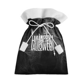 Подарочный 3D мешок с принтом Happy Halloween в Курске, 100% полиэстер | Размер: 29*39 см | Тематика изображения на принте: 