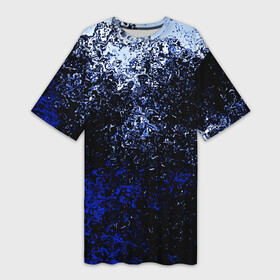 Платье-футболка 3D с принтом Брызги красок(Cold style) в Курске,  |  | abstraction | color | paint | spray | tie dye | абстракция | брызги красок | всплеск красок | капли красок | текстуры