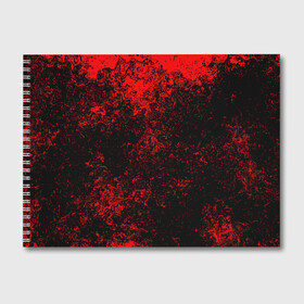 Альбом для рисования с принтом Брызги красок(red style) в Курске, 100% бумага
 | матовая бумага, плотность 200 мг. | abstraction | color | paint | spray | tie dye | абстракция | брызги красок | всплеск красок | капли красок | текстуры