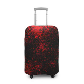 Чехол для чемодана 3D с принтом Брызги красок(red style) в Курске, 86% полиэфир, 14% спандекс | двустороннее нанесение принта, прорези для ручек и колес | Тематика изображения на принте: abstraction | color | paint | spray | tie dye | абстракция | брызги красок | всплеск красок | капли красок | текстуры