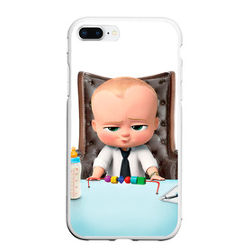 Чехол для iPhone 7Plus/8 Plus матовый с принтом Boss Baby в Курске, Силикон | Область печати: задняя сторона чехла, без боковых панелей | boss baby | босс | молокосос | мультфильмы