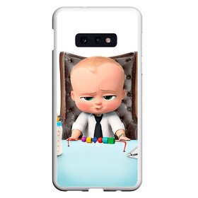 Чехол для Samsung S10E с принтом Boss Baby в Курске, Силикон | Область печати: задняя сторона чехла, без боковых панелей | boss baby | босс | молокосос | мультфильмы