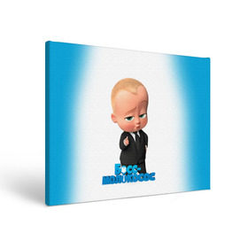 Холст прямоугольный с принтом Boss Baby в Курске, 100% ПВХ |  | Тематика изображения на принте: boss baby | босс | молокосос | мультфильмы