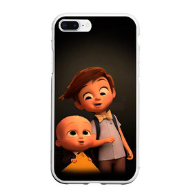 Чехол для iPhone 7Plus/8 Plus матовый с принтом Boss Baby в Курске, Силикон | Область печати: задняя сторона чехла, без боковых панелей | Тематика изображения на принте: boss baby | босс | молокосос | мультфильмы