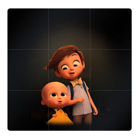 Магнитный плакат 3Х3 с принтом Boss Baby в Курске, Полимерный материал с магнитным слоем | 9 деталей размером 9*9 см | boss baby | босс | молокосос | мультфильмы