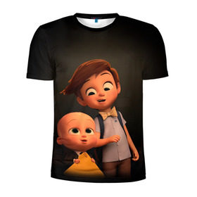 Мужская футболка 3D спортивная с принтом Boss Baby в Курске, 100% полиэстер с улучшенными характеристиками | приталенный силуэт, круглая горловина, широкие плечи, сужается к линии бедра | boss baby | босс | молокосос | мультфильмы