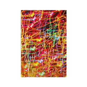 Обложка для паспорта матовая кожа с принтом Light creative в Курске, натуральная матовая кожа | размер 19,3 х 13,7 см; прозрачные пластиковые крепления | abstract | colorful | electric | energy | light | абстракция | вет | цвет | электрик | энергия