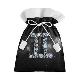 Подарочный 3D мешок с принтом Бдизнецы в Курске, 100% полиэстер | Размер: 29*39 см | близнецы | звезды | знаки зодиака | космос | созвездие