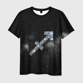Мужская футболка 3D с принтом Стрелец в Курске, 100% полиэфир | прямой крой, круглый вырез горловины, длина до линии бедер | 