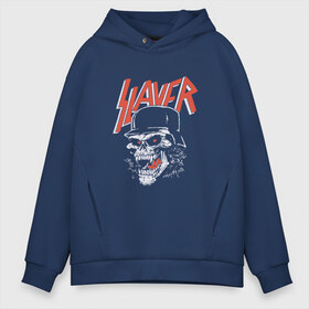 Мужское худи Oversize хлопок с принтом Slayer череп в Курске, френч-терри — 70% хлопок, 30% полиэстер. Мягкий теплый начес внутри —100% хлопок | боковые карманы, эластичные манжеты и нижняя кромка, капюшон на магнитной кнопке | slayer | группа | гэри холт | злость | зубы | каска | керри кинг | кости | метал | музыка | песни | пол бостаф | рок | слеар | слеер | слеяр | том арайа | трэш метал | тяжелый рок | хеви метал | язык