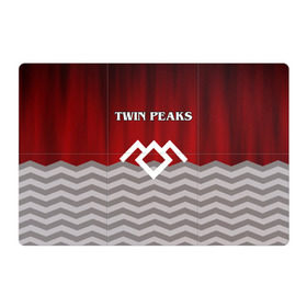 Магнитный плакат 3Х2 с принтом Twin Peaks в Курске, Полимерный материал с магнитным слоем | 6 деталей размером 9*9 см | twin peaks | арт | лого | полосы | сериал | твин пикс | текстура | фильмы