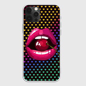 Чехол для iPhone 12 Pro Max с принтом Pop art в Курске, Силикон |  | cherry | colorful | fashion | funny | gesture | lips | lipstick | makeup | mouth | pop art | rainbow | style | веселый | вишенка | вишня | губы | жест | зубы | клубный | любовь | макияж | мода | помада | поп арт | прикольный | радуга | рот | стиль | страс