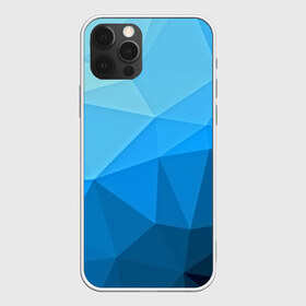 Чехол для iPhone 12 Pro Max с принтом geometric blue в Курске, Силикон |  | Тематика изображения на принте: abstraction | абстракция | геометрия | грани | линии | полигоны | розовый | сочетания | текстура | треугольники