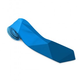 Галстук 3D с принтом geometric blue в Курске, 100% полиэстер | Длина 148 см; Плотность 150-180 г/м2 | abstraction | абстракция | геометрия | грани | линии | полигоны | розовый | сочетания | текстура | треугольники